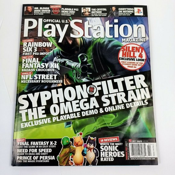 PlayStation Magazine Syphon Filter 04' Issue 77 INCLUDES DEMO DISC *MINOR WEAR - Picture 5 of 14